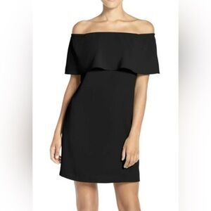 Charles Henry Black Strapless Dress